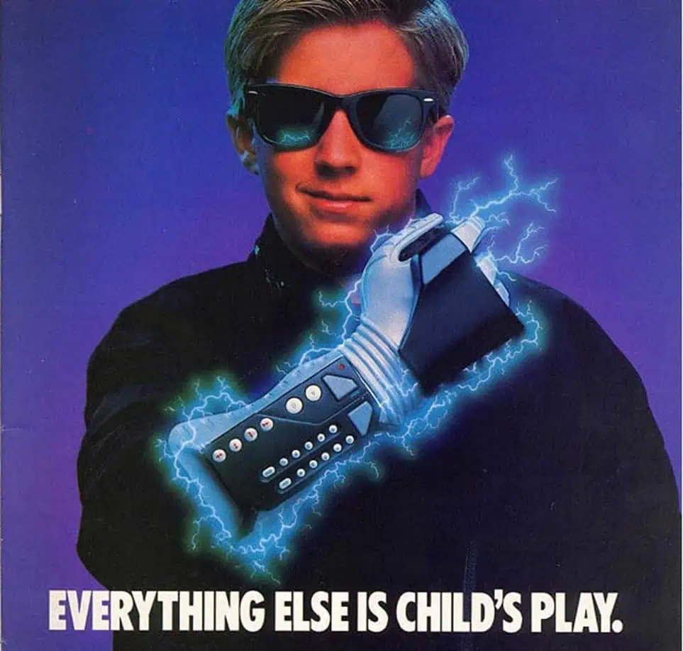Advert for Nintendo’s Power Glove